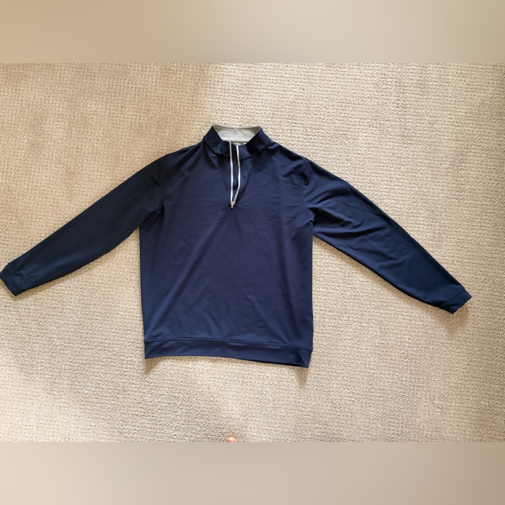 Peter Millar Large Navy Quarter Zip
